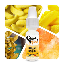 Banane bonbon - Arôme concentré e-liquide - Solubarome Pro
