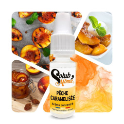 Pêche caramélisée - Arôme concentré e-Iiquide - Solubarome Pro