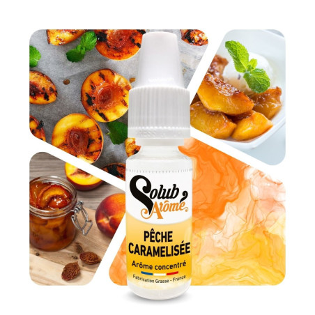 Pêche caramélisée - Arôme concentré e-Iiquide - Solubarome Pro