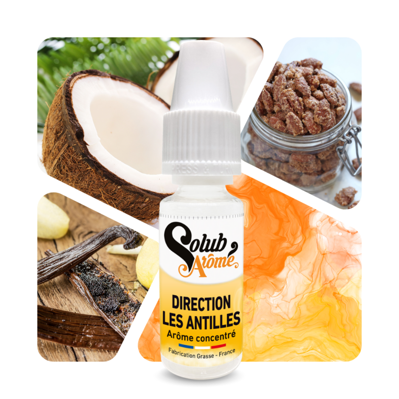 Direction les Antilles - Arôme concentré e-Iiquide - Solubarome Pro
