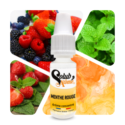Menthe rouge - Arôme concentré e-Iiquide - Solubarome Pro