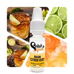 Rhum citron vert - Arôme concentré e-Iiquide - Solubarome Pro