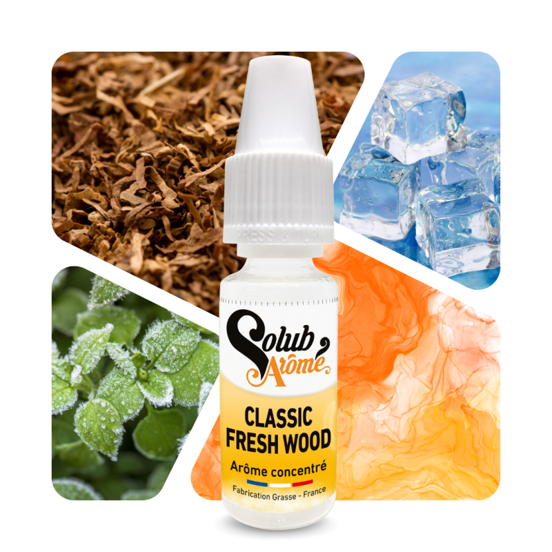 Tabac Fresh wood - Arôme concentré e-Iiquide - Solubarome Pro